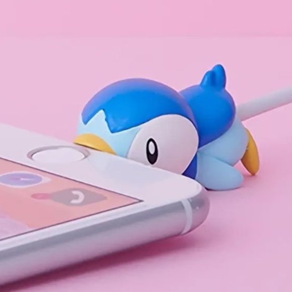 Cell phones accessories piplup eating phone cord holder cord not